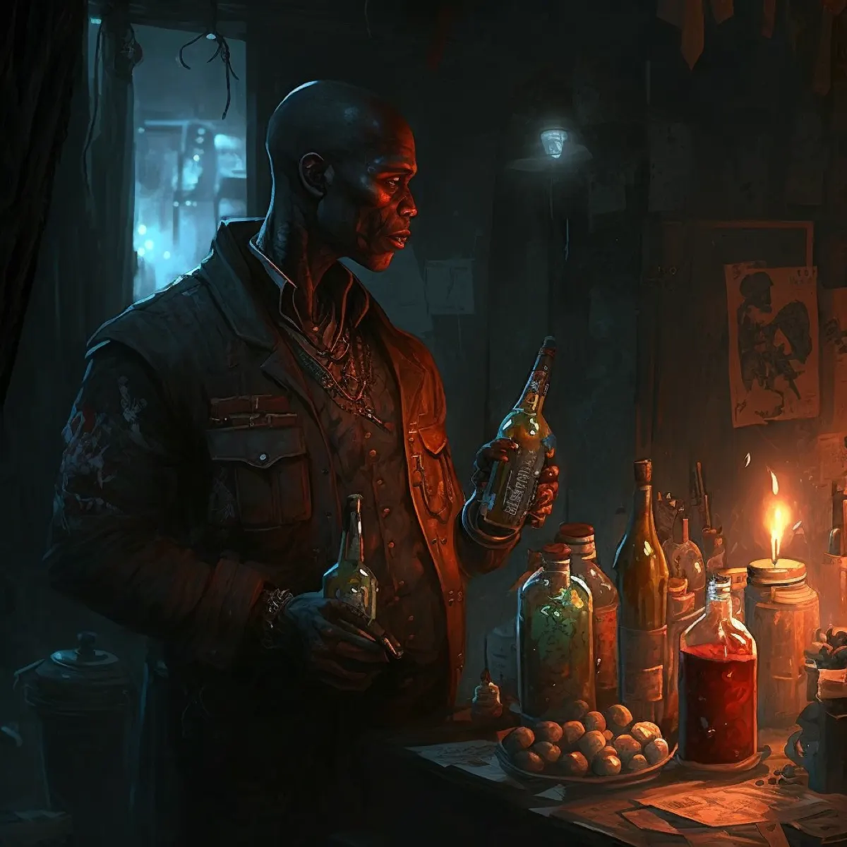 A Brujah Anarch prepares for war